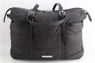 burberry black nylon diaper bag